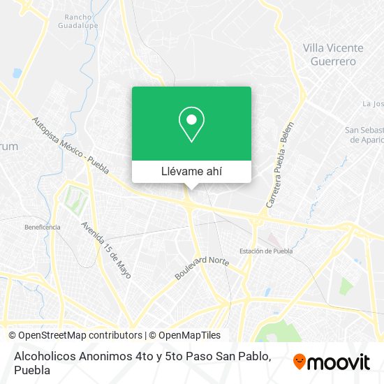 Mapa de Alcoholicos Anonimos 4to y 5to Paso San Pablo