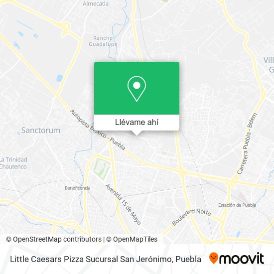 Mapa de Little Caesars Pizza Sucursal San Jerónimo