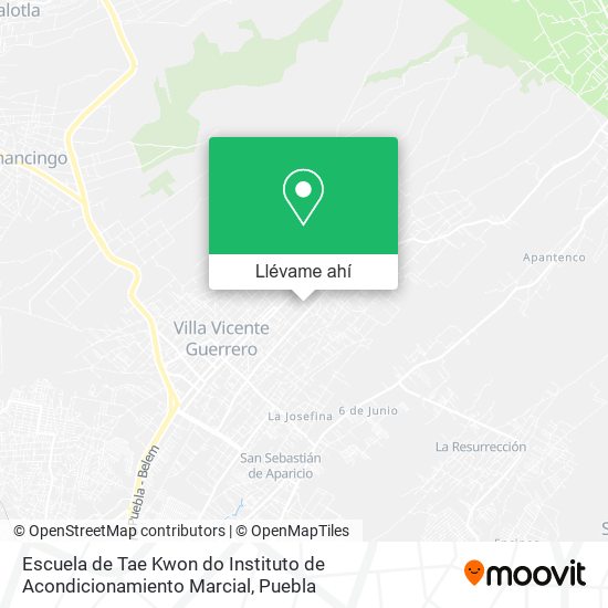 Mapa de Escuela de Tae Kwon do Instituto de Acondicionamiento Marcial