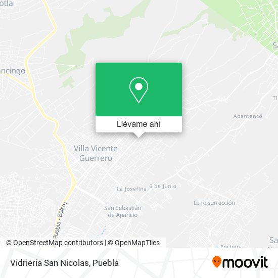 Mapa de Vidrieria San Nicolas