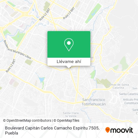 Mapa de Boulevard Capitán Carlos Camacho Espíritu 7505