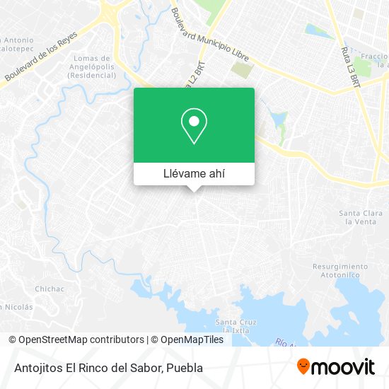 Mapa de Antojitos El Rinco del Sabor