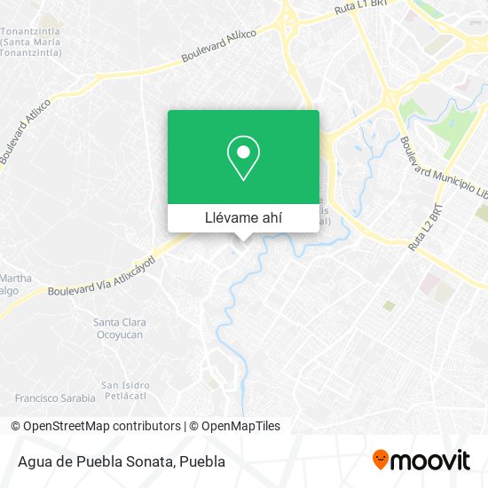 Mapa de Agua de Puebla Sonata