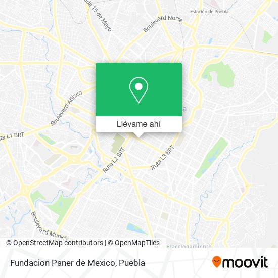 Mapa de Fundacion Paner de Mexico