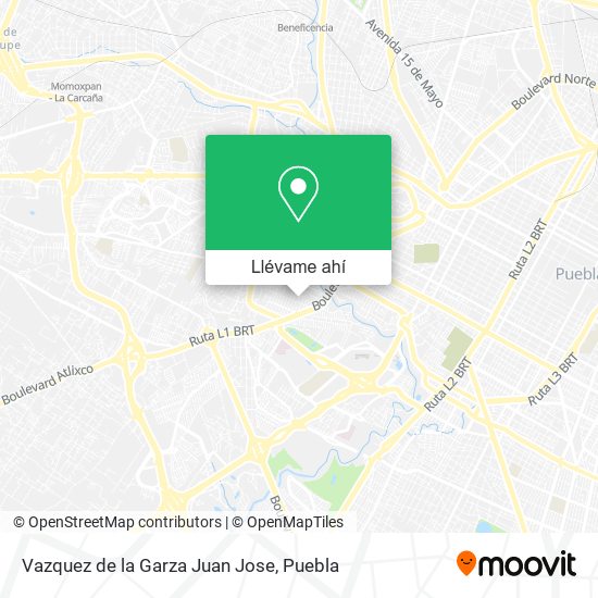 Mapa de Vazquez de la Garza Juan Jose