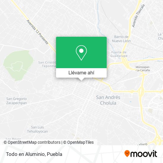 Mapa de Todo en Aluminio