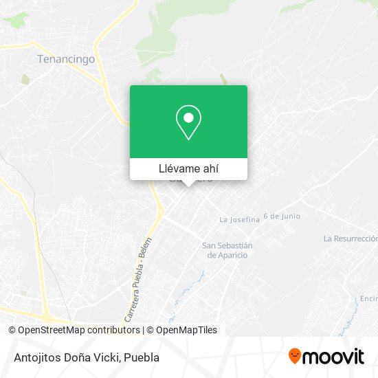 Mapa de Antojitos Doña Vicki