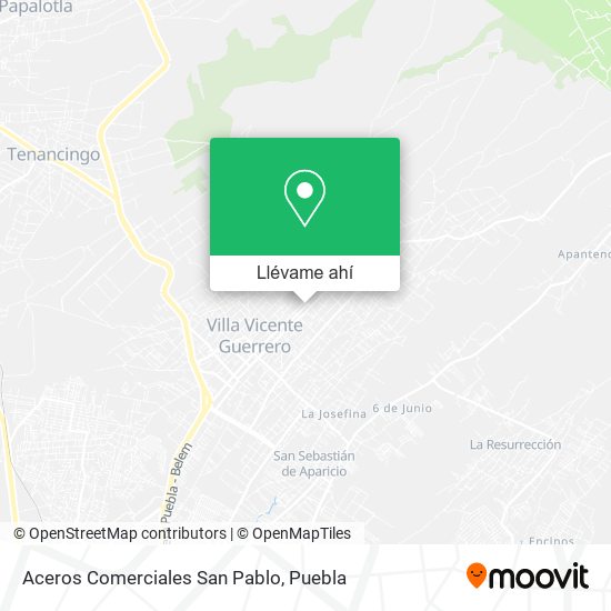 Mapa de Aceros Comerciales San Pablo
