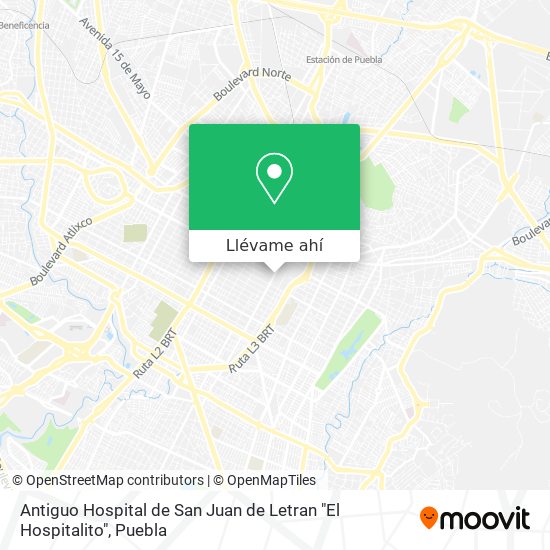 Mapa de Antiguo Hospital de San Juan de Letran "El Hospitalito"