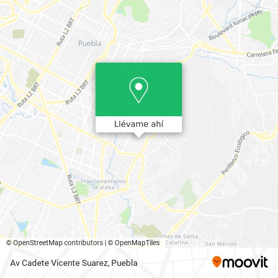 Mapa de Av Cadete Vicente Suarez