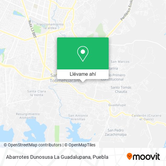 Mapa de Abarrotes Dunosusa La Guadalupana