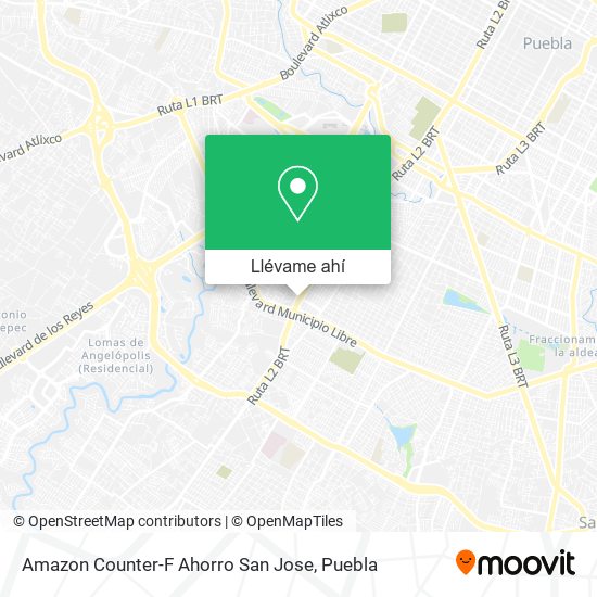 Mapa de Amazon Counter-F Ahorro San Jose