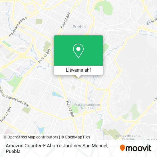 Mapa de Amazon Counter-F Ahorro Jardines San Manuel