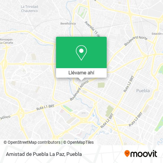 Mapa de Amistad de Puebla La Paz