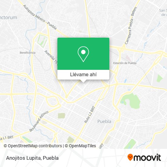 Mapa de Anojitos Lupita