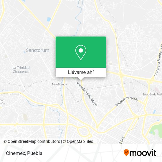 Mapa de Cinemex