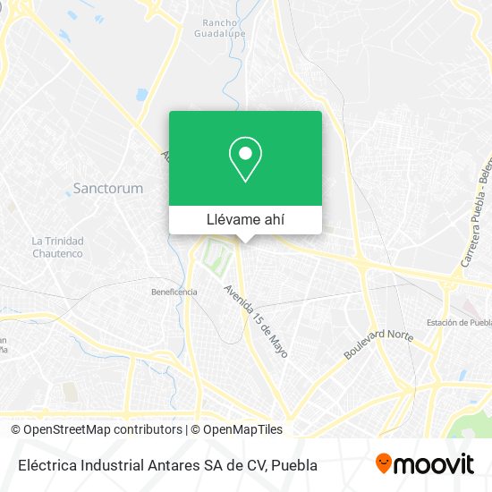 Mapa de Eléctrica Industrial Antares SA de CV