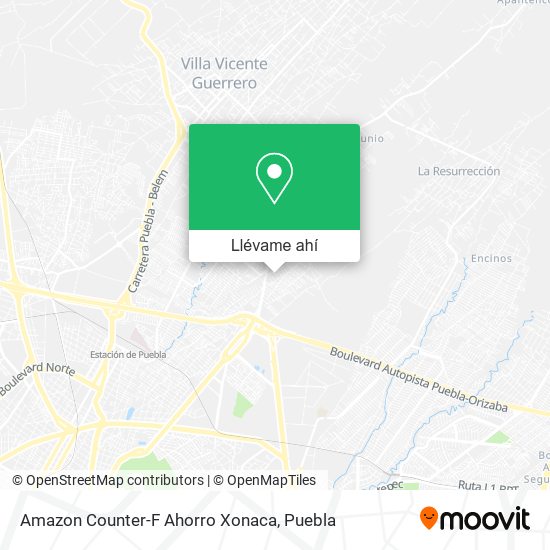 Mapa de Amazon Counter-F Ahorro Xonaca