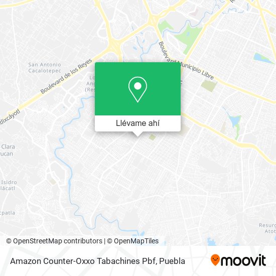 Mapa de Amazon Counter-Oxxo Tabachines Pbf