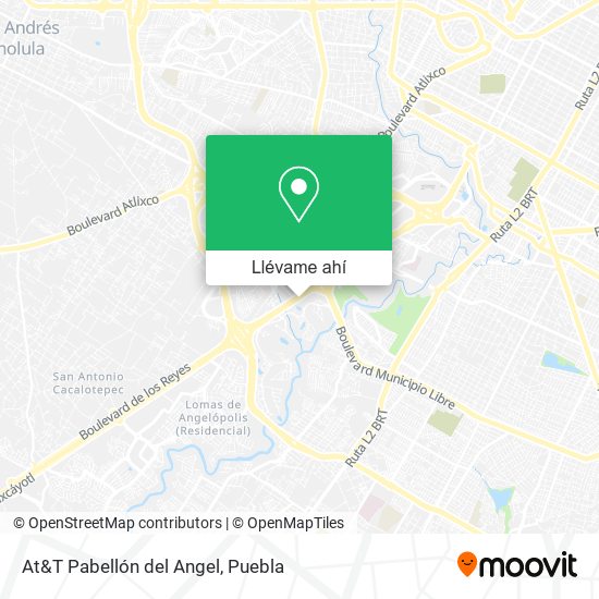 Mapa de At&T Pabellón del Angel