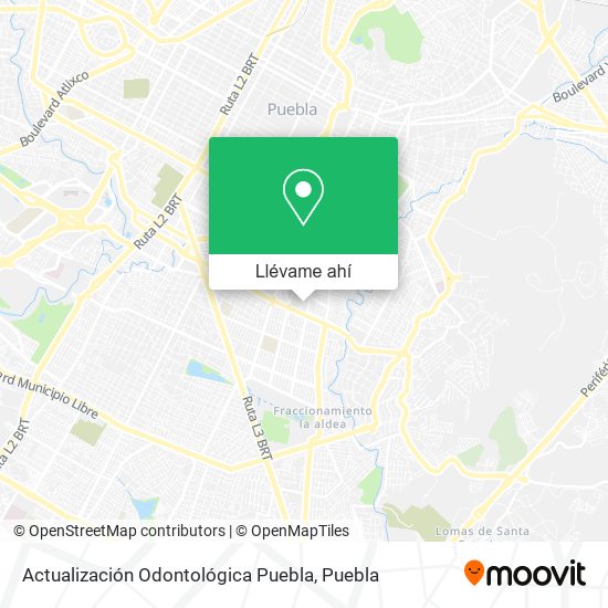 Mapa de Actualización Odontológica Puebla