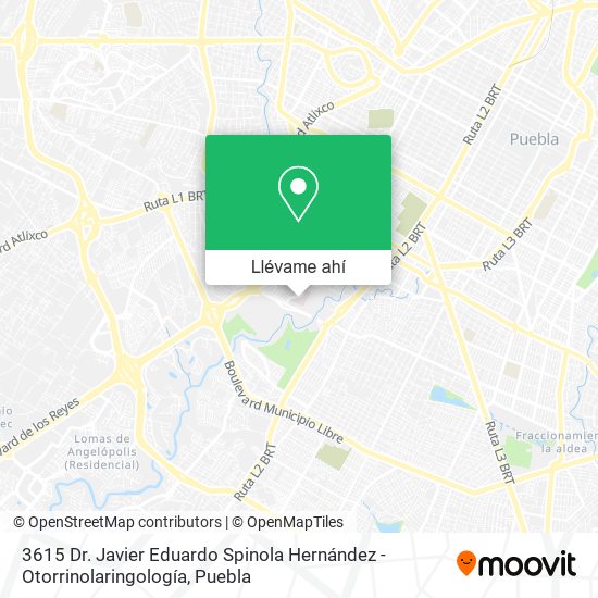 Mapa de 3615 Dr. Javier Eduardo Spinola Hernández - Otorrinolaringología