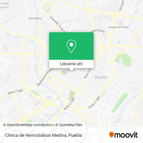 Mapa de Clinica de Hemodiálisis Medina