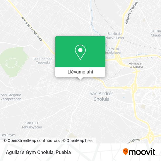 Mapa de Aguilar's Gym Cholula
