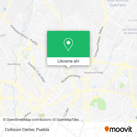 Mapa de Collision Center