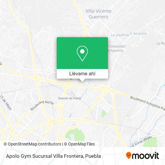 Mapa de Apolo Gym Sucursal Villa Frontera