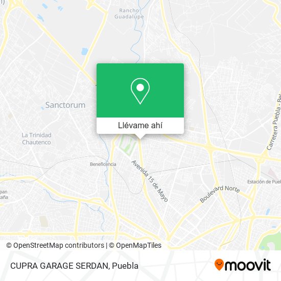 Mapa de CUPRA GARAGE SERDAN