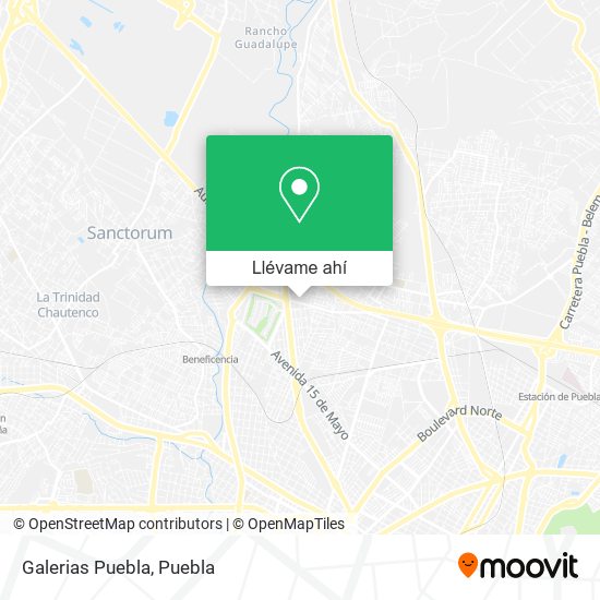 Mapa de Galerias Puebla