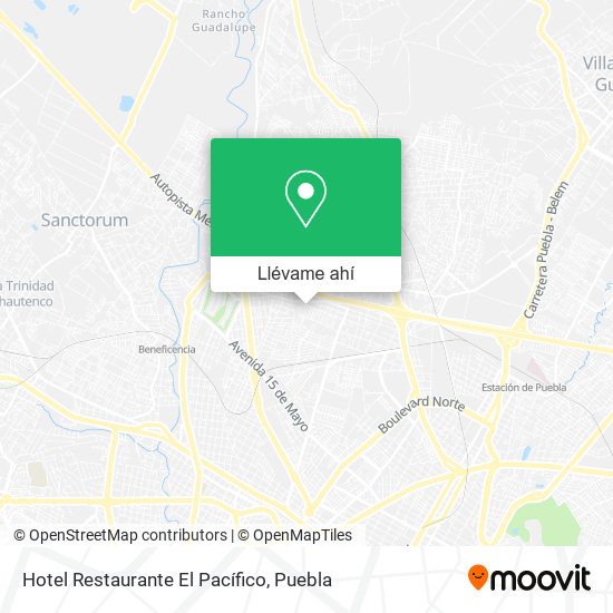 Mapa de Hotel Restaurante El Pacífico