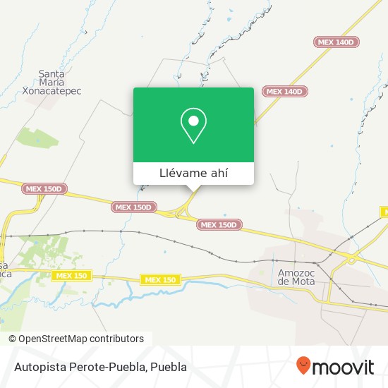 Mapa de Autopista Perote-Puebla
