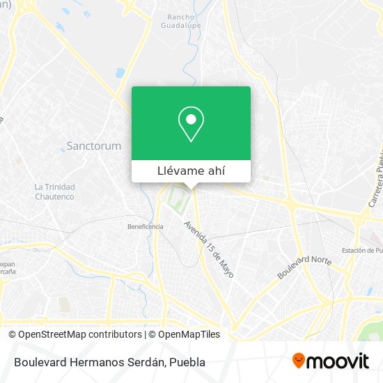 Mapa de Boulevard Hermanos Serdán