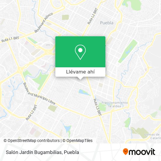 Cómo llegar a Salón Jardín Bugambilias en San Andrés Cholula en Autobús?