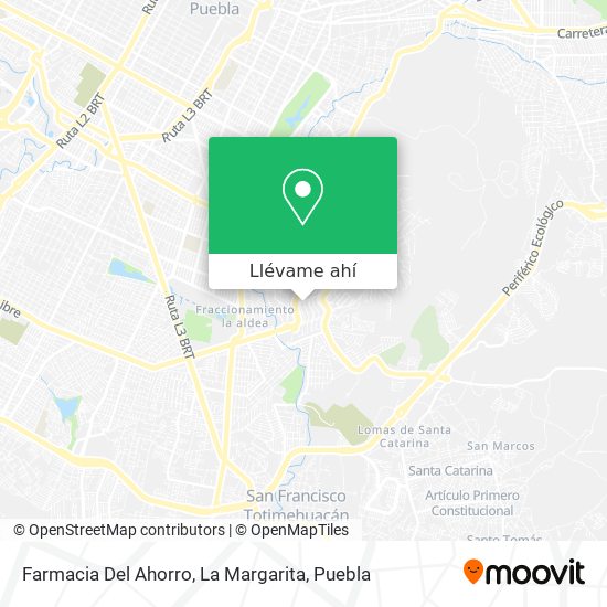 Cómo llegar a Farmacia Del Ahorro, La Margarita en Puebla en Autobús?