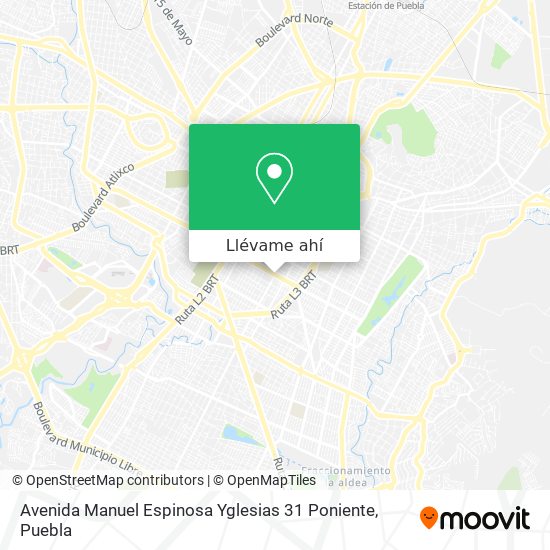 Mapa de Avenida Manuel Espinosa Yglesias 31 Poniente