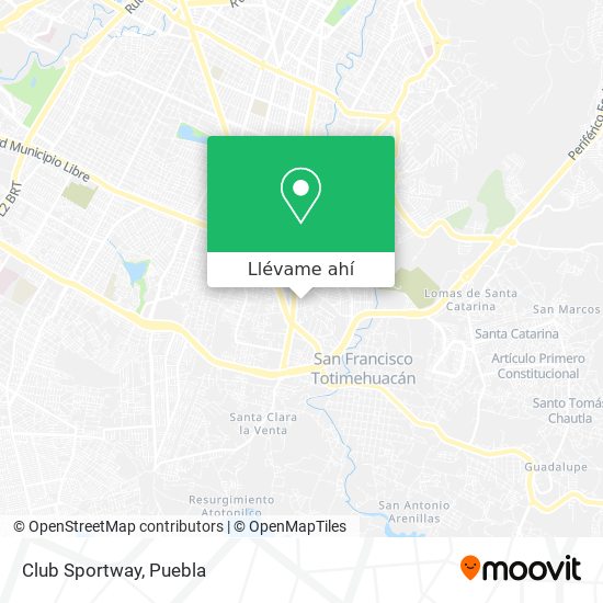 Cómo llegar a Club Sportway en Puebla en Autobús?