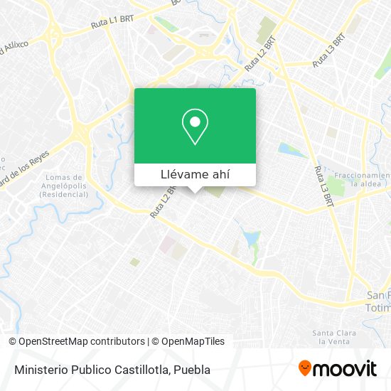 Mapa de Ministerio Publico Castillotla