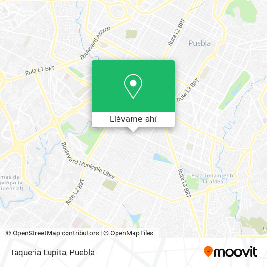 Mapa de Taqueria Lupita