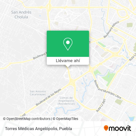 Mapa de Torres Médicas Angelópolis