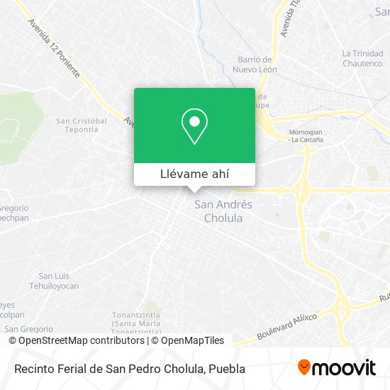 Mapa de Recinto Ferial de San Pedro Cholula