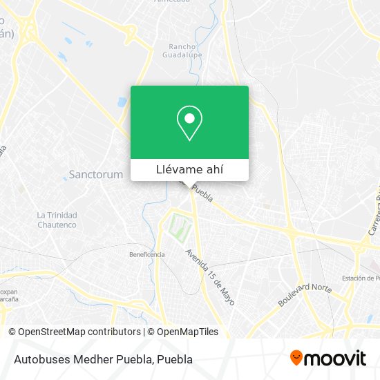 Mapa de Autobuses Medher Puebla