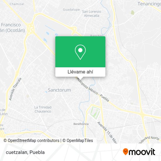 Cuetzalan Puebla Map