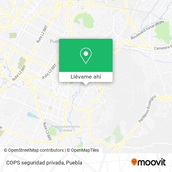 Mapa de COPS seguridad privada