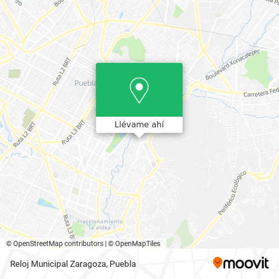 Mapa de Reloj Municipal Zaragoza