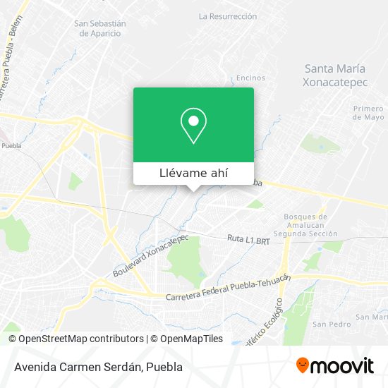 Mapa de Avenida Carmen Serdán