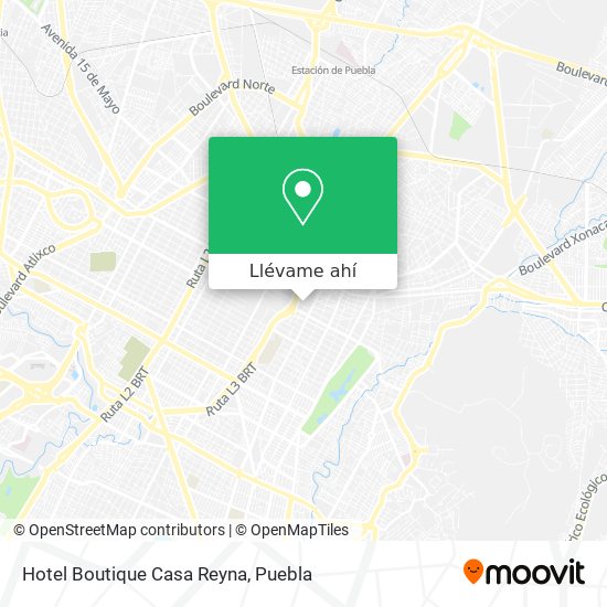 Mapa de Hotel Boutique Casa Reyna