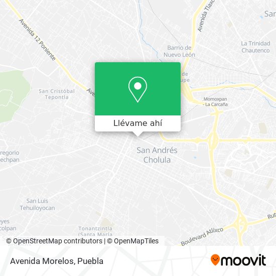 Mapa de Avenida Morelos